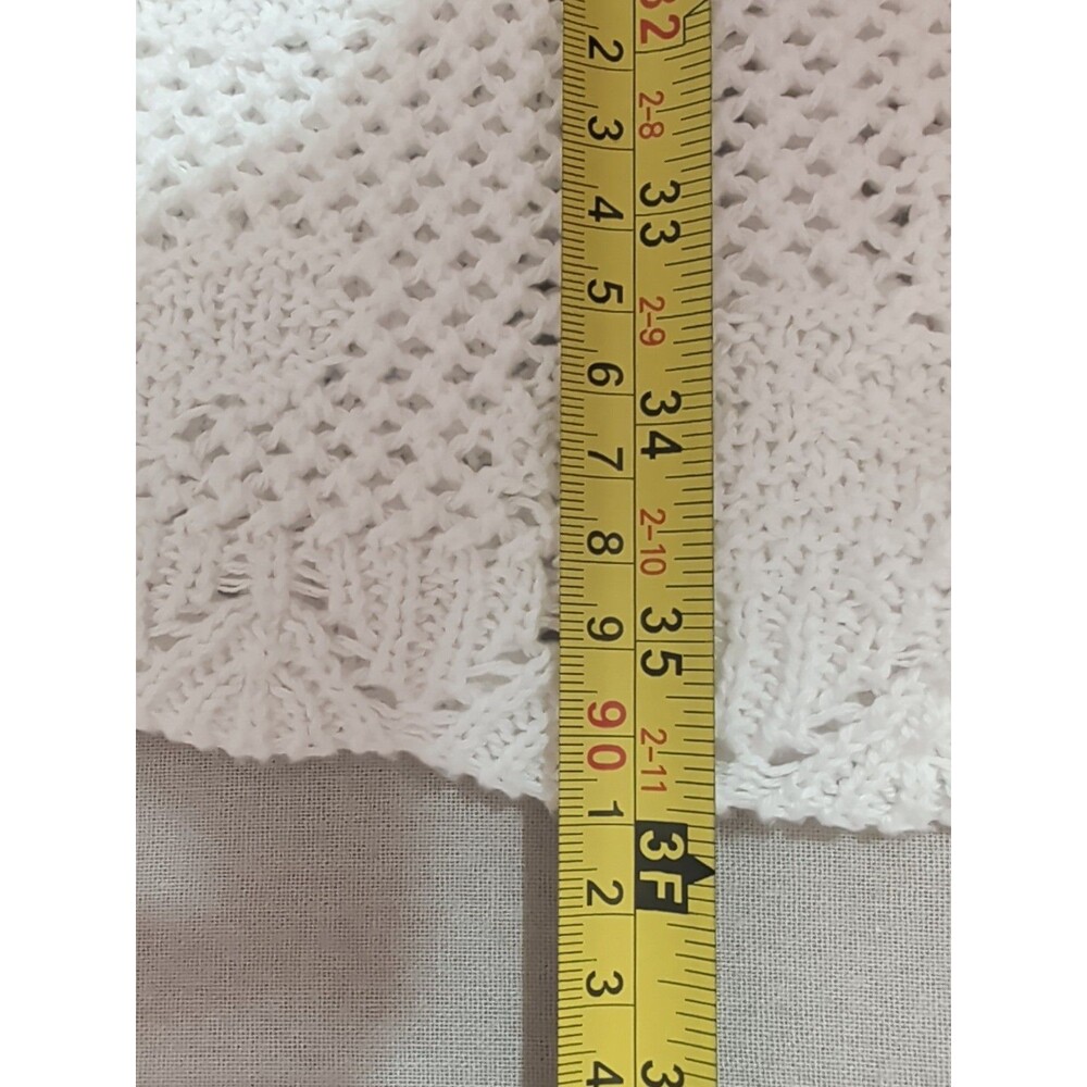 ❤️Wild Fable Cover up Womens XL White Crochet Flower Boho Summer Festival❤️ - Picture 11 of 11